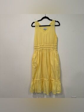 Something Navy Yellow Sleeveless Maxi Dress M